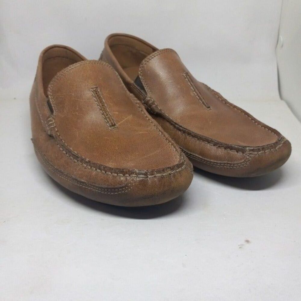 Clarks Size. 8 Ashmont Race Driving Loafers-100% Leather-Cushion Ortholite